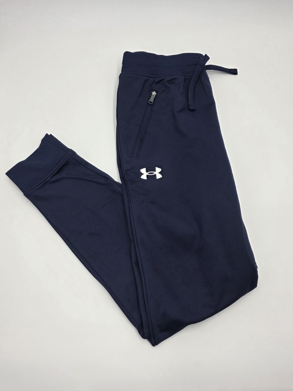 NEW Under Armour boys' navy pennant pants size M